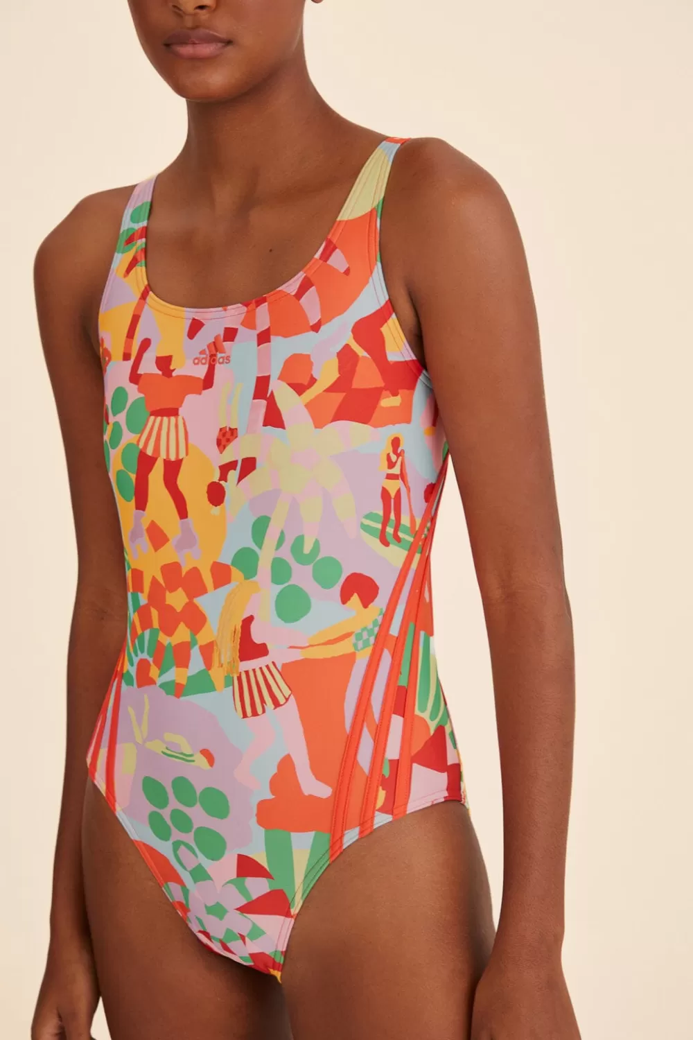 Adidas Farm Swimsuit Pearl Citrine | FARM Rio New