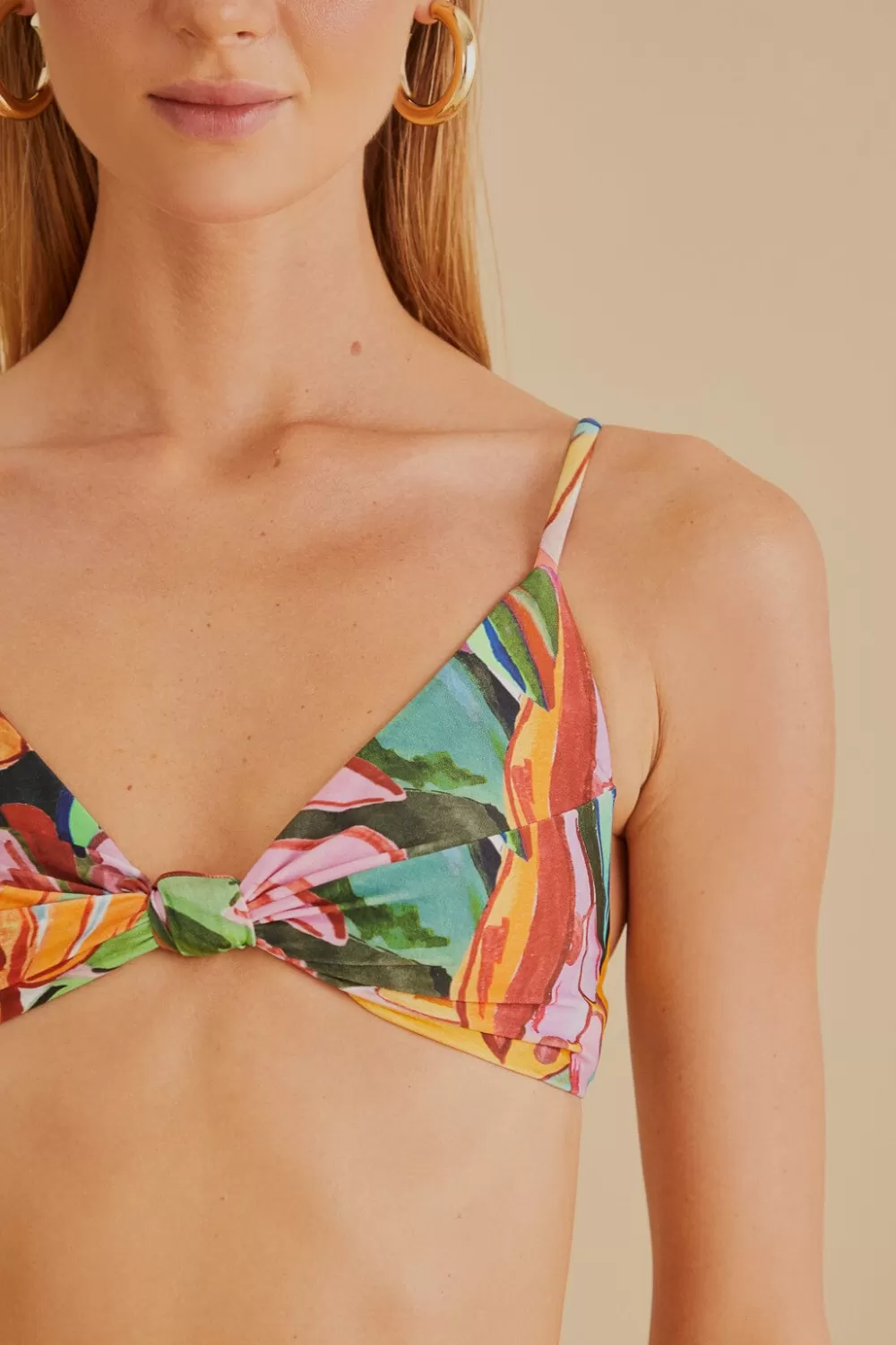 Banana Foliage Knot Bikini Top | FARM Rio Sale