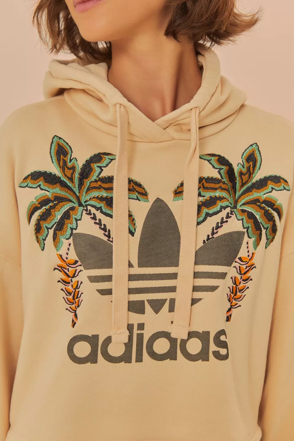 Beige Adidas Sweatshirt | FARM Rio Shop