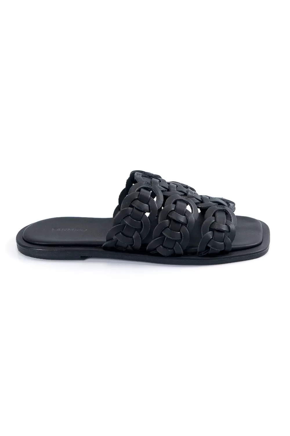 Black Circles Flat Sandal | FARM Rio Flash Sale