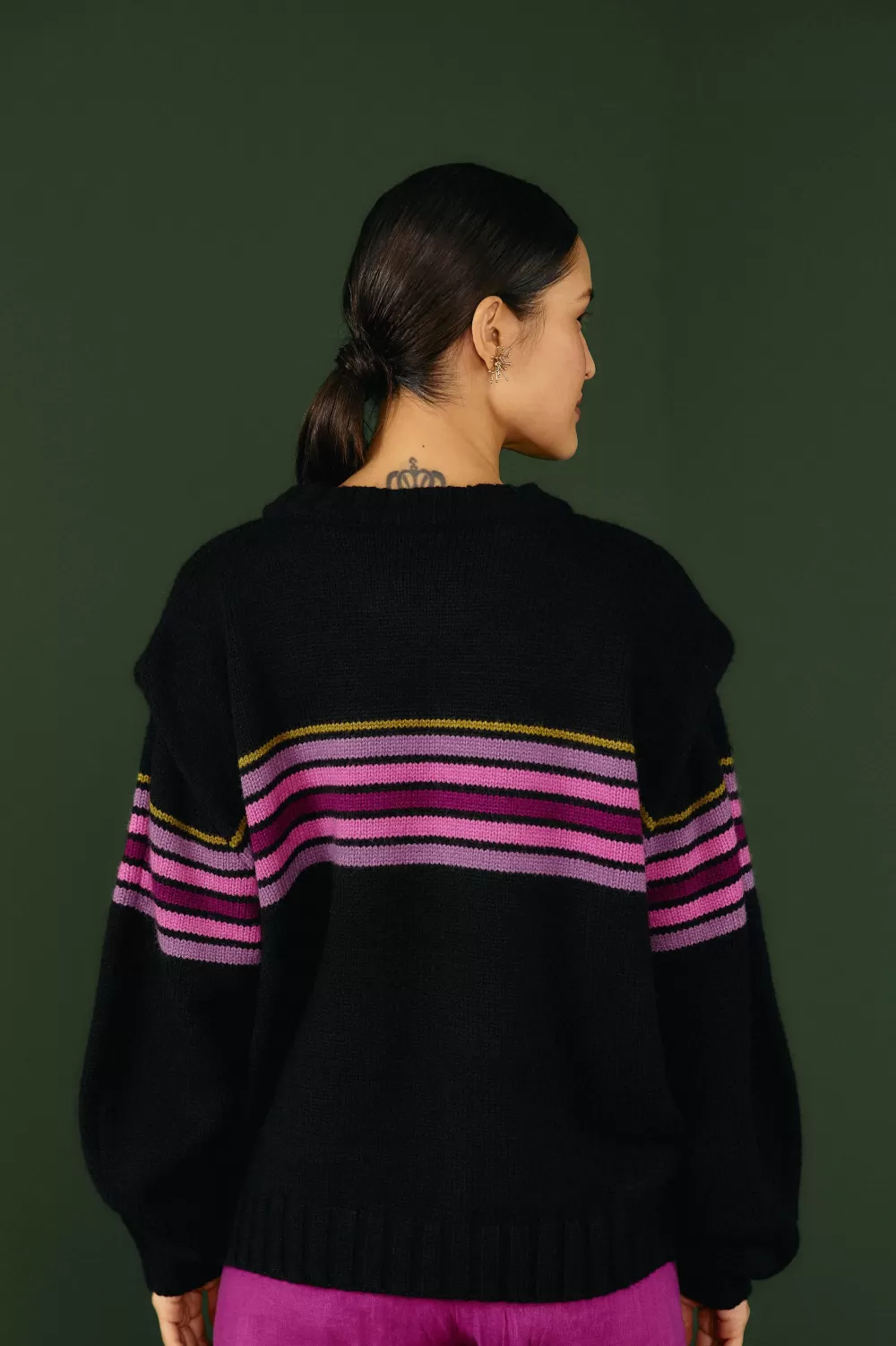 Black Graphic Yawanawa Sweater | FARM Rio Cheap