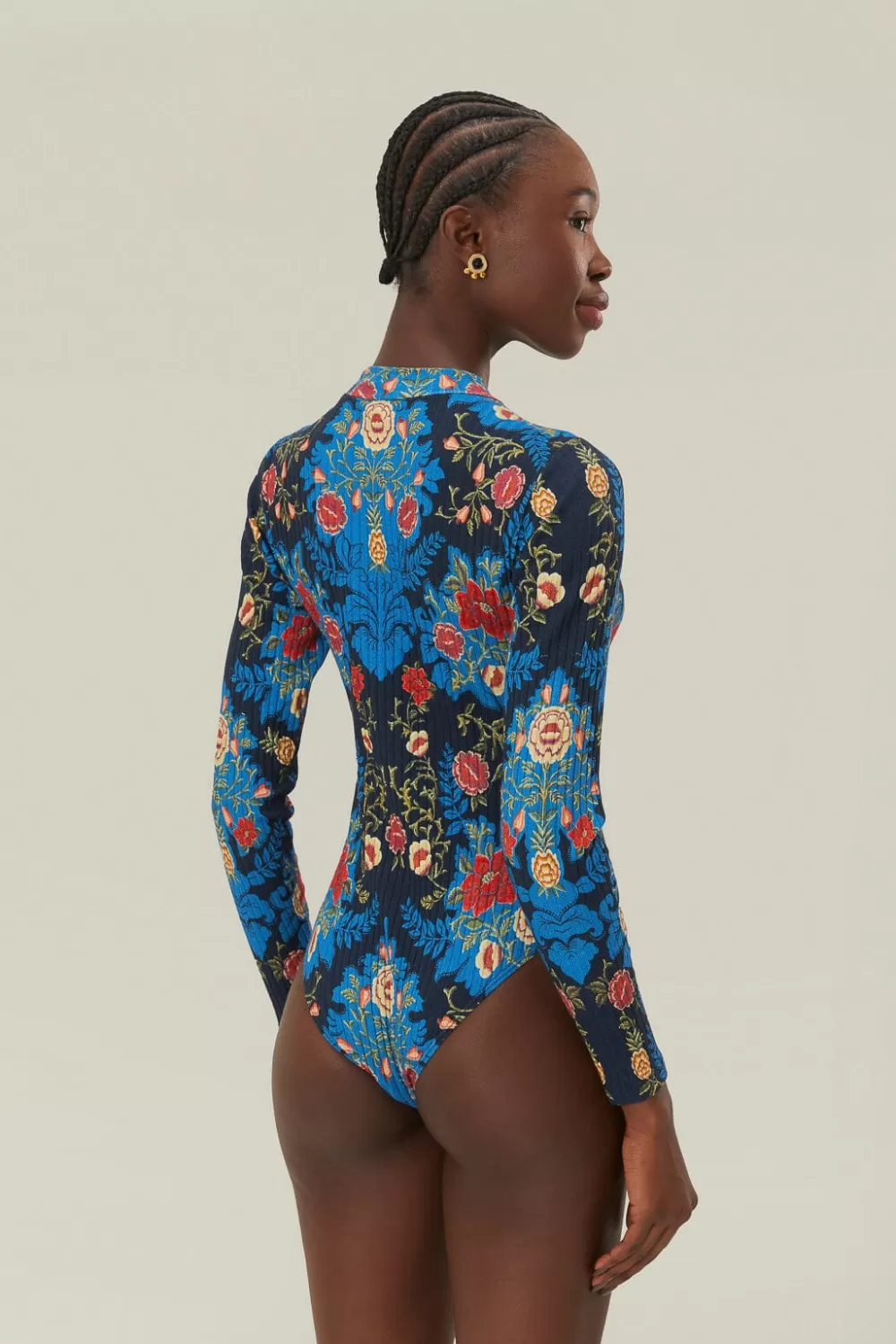 Blue Arabesque Flora Organic Cotton Bodysuit | FARM Rio Flash Sale