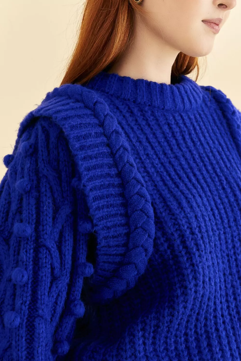 Blue Braided Sweater | FARM Rio Best