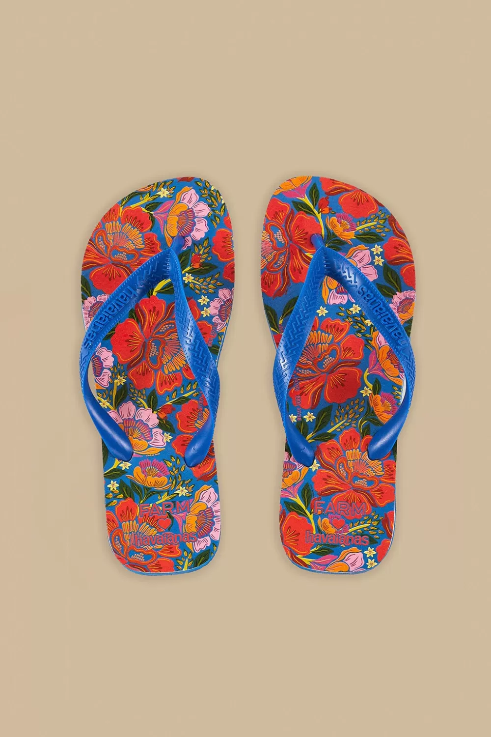 Blue Flowers Garden Havaianas Sandals | FARM Rio Discount