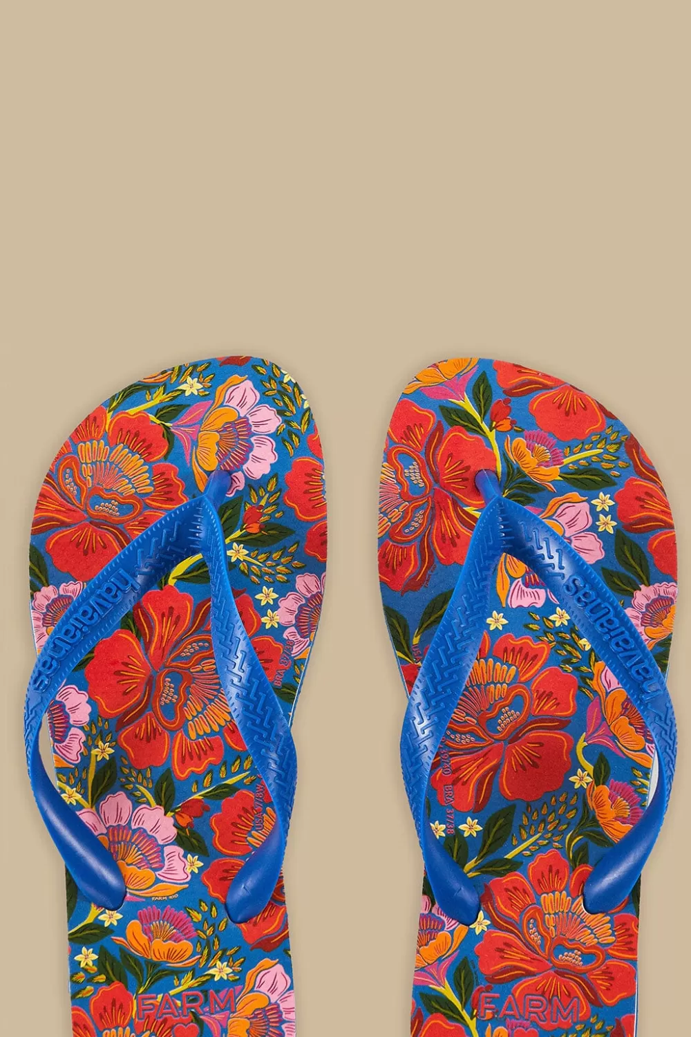 Blue Flowers Garden Havaianas Sandals | FARM Rio Discount