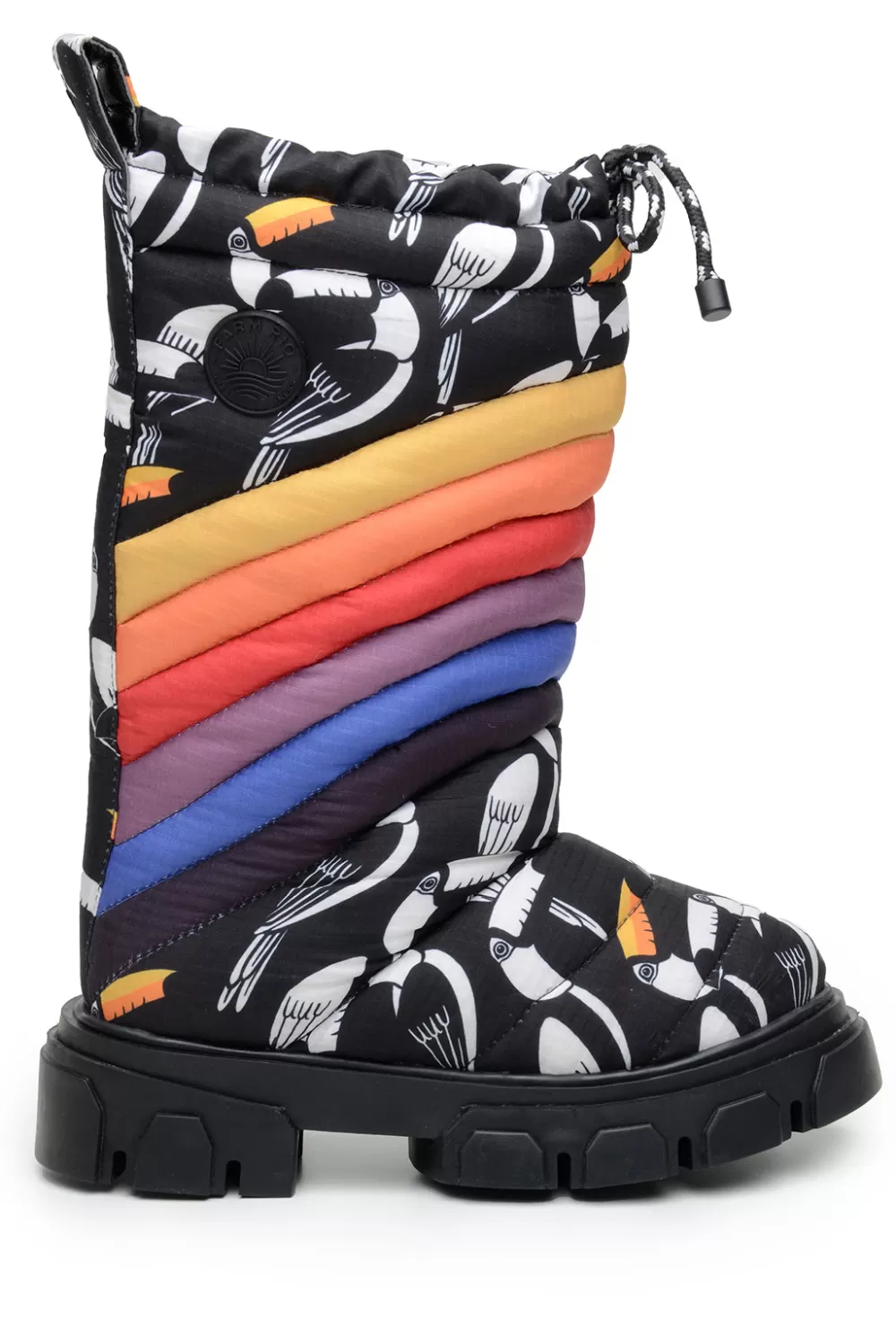 GRAPHIC TOUCANS PUFFY TALL BOOT | FARM Rio Flash Sale