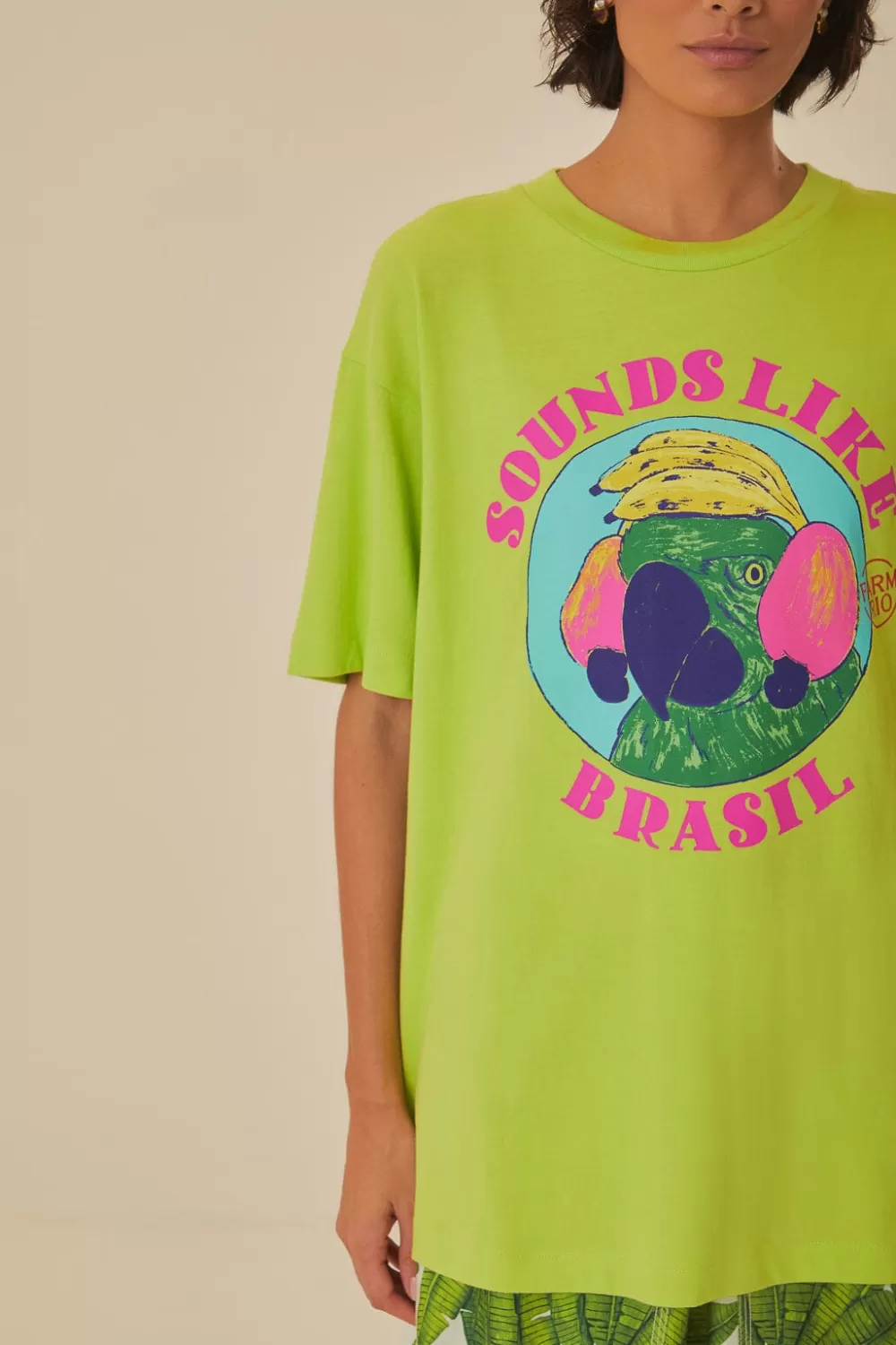 Green Sounds Like Brasil Organic Cotton T-Shirt | FARM Rio Best