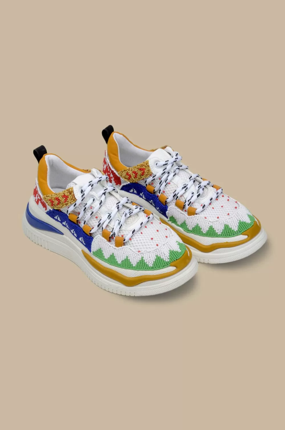 Multicolor Beaded Apolo Sneaker | FARM Rio Flash Sale