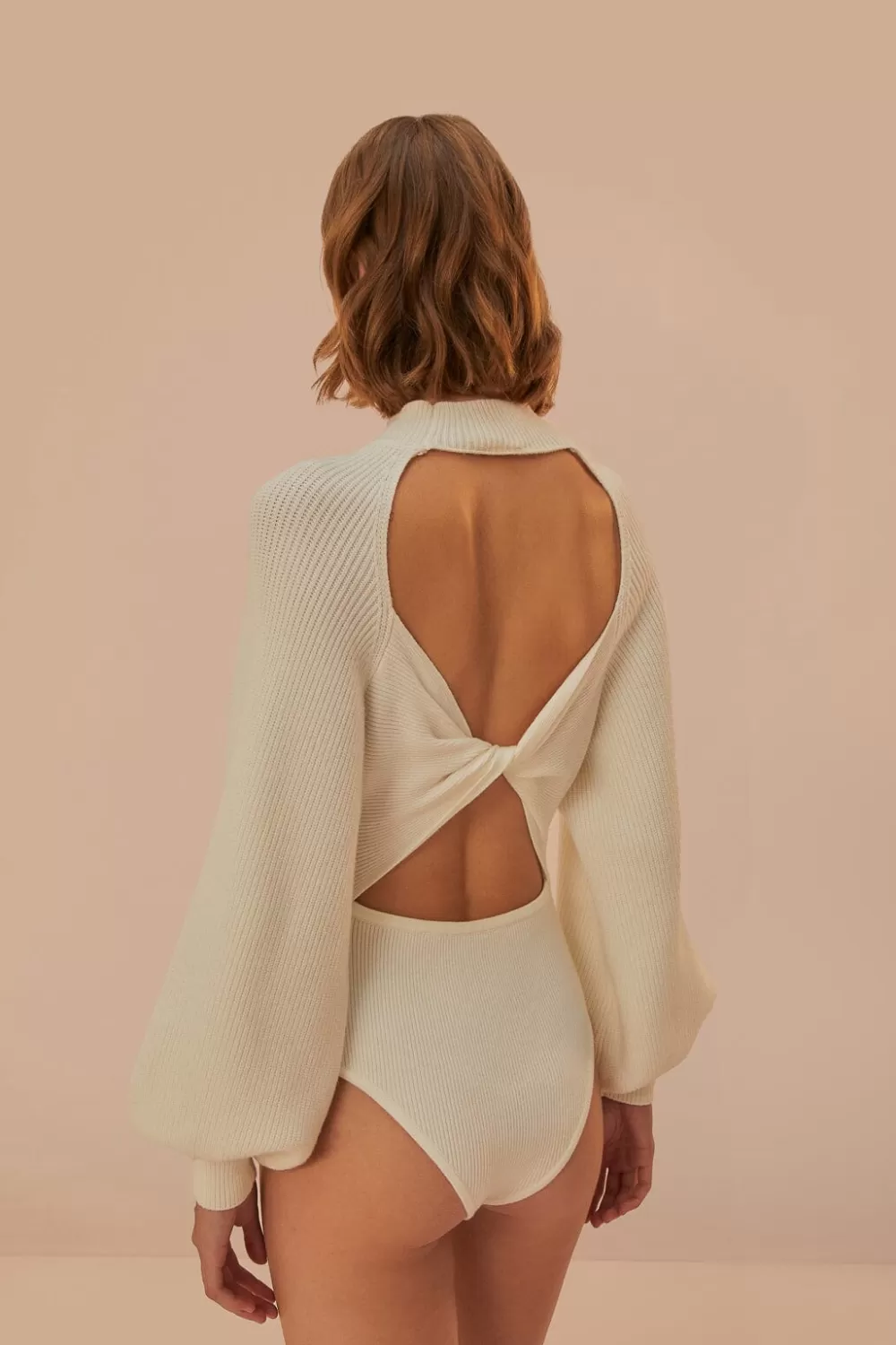 Off-White Knit Bodysuit | FARM Rio Shop