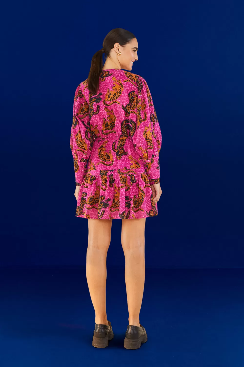 Pink Wild Leopards Mini Dress | FARM Rio Flash Sale