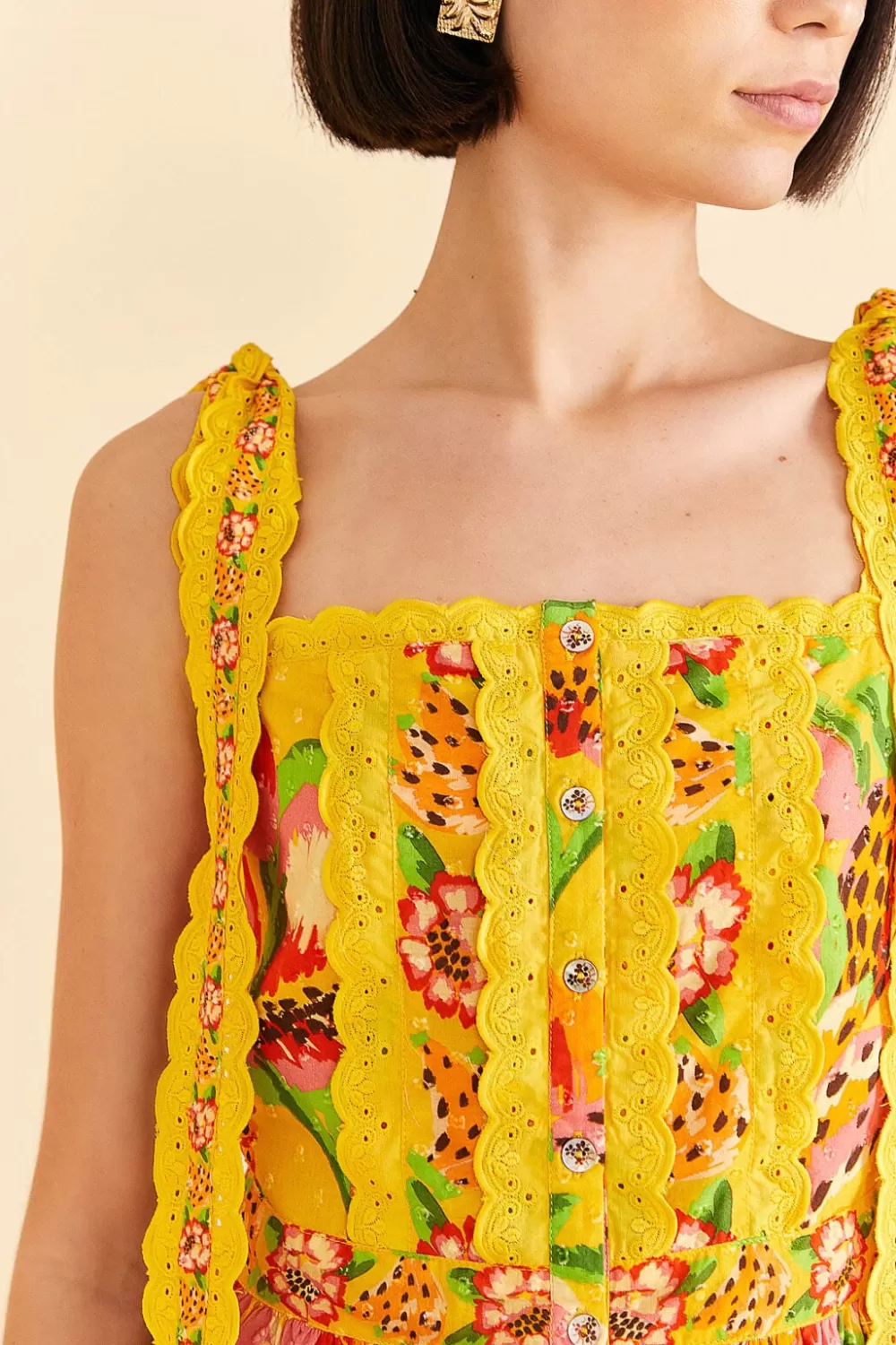 Yellow Fruits Paradise Blouse | FARM Rio Hot